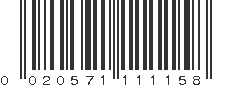 UPC 020571111158