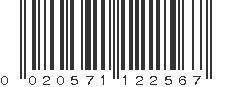 UPC 020571122567