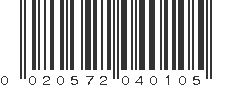 UPC 020572040105