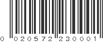 UPC 020572230001