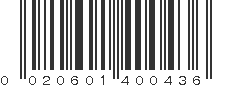 UPC 020601400436