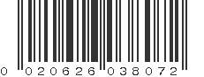 UPC 020626038072