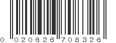 UPC 020626708326