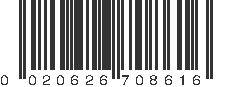 UPC 020626708616