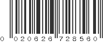 UPC 020626728560