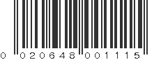 UPC 020648001115