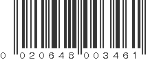 UPC 020648003461