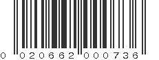 UPC 020662000736