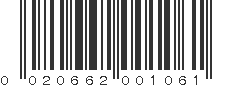 UPC 020662001061