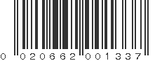 UPC 020662001337