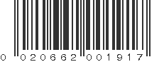 UPC 020662001917