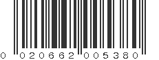 UPC 020662005380