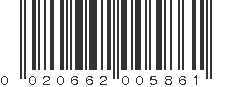 UPC 020662005861