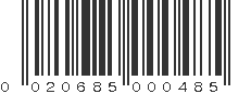 UPC 020685000485