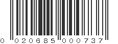 UPC 020685000737