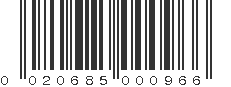 UPC 020685000966