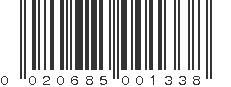 UPC 020685001338