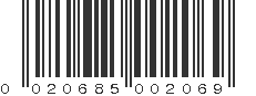 UPC 020685002069