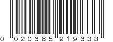 UPC 020685919633