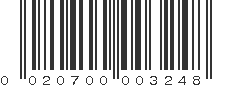 UPC 020700003248