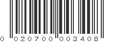 UPC 020700003408