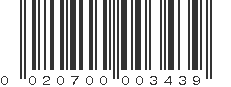 UPC 020700003439