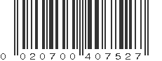 UPC 020700407527