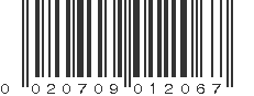 UPC 020709012067