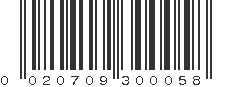 UPC 020709300058