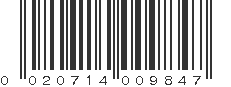 UPC 020714009847