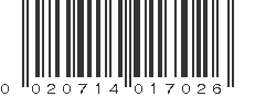 UPC 020714017026