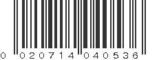 UPC 020714040536