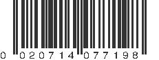 UPC 020714077198