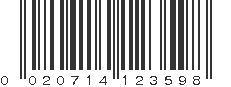 UPC 020714123598