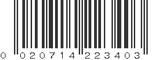 UPC 020714223403