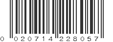 UPC 020714228057