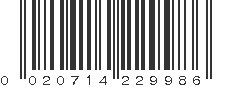 UPC 020714229986