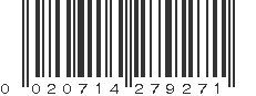 UPC 020714279271