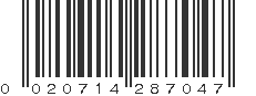 UPC 020714287047