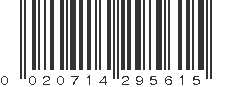 UPC 020714295615