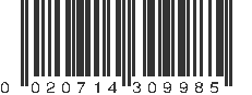 UPC 020714309985