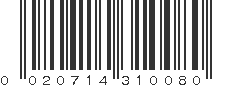 UPC 020714310080