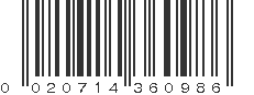 UPC 020714360986