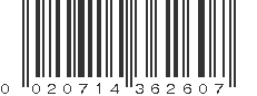 UPC 020714362607