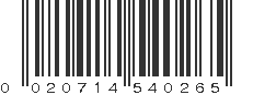 UPC 020714540265