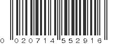 UPC 020714552916