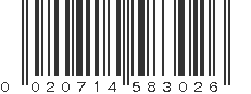 UPC 020714583026