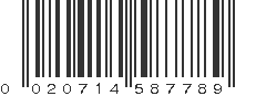 UPC 020714587789