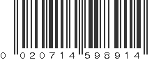 UPC 020714598914