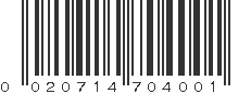 UPC 020714704001